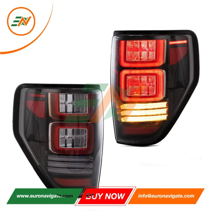 Euronavigate Car Ford F150 tail lights With Sequential Turn Signal Tail Lights Retrofit Aftermarket Accessories