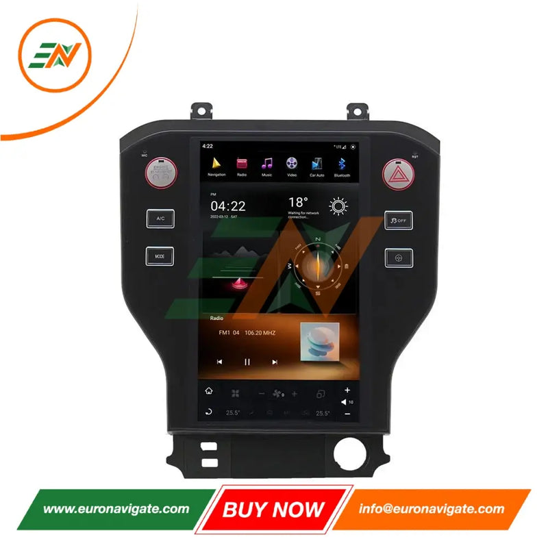 Euronavigate Car Ford Mustang Android 11.0 HD Car GPS Navigation System Car Radio Retrofit Aftermarket Accessories