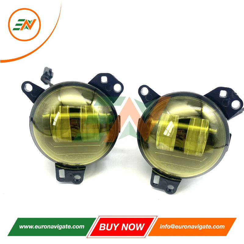 Euronavigate Car Golden Eye High-Brightness Yellow LED Fog Lights for Land Rover Defender L663  Retrofit Aftermarket Accessories