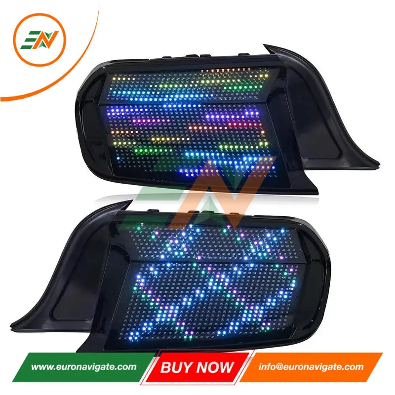 Euronavigate Car LED Taillight Assembly for Ford Mustang 2015 2016 2017 2018 2019 2020 2021 2022 2023 modified RGB Stream Turn Signal Rear lamp Tail Light Car Accessories  Retrofit Aftermarket Accessories